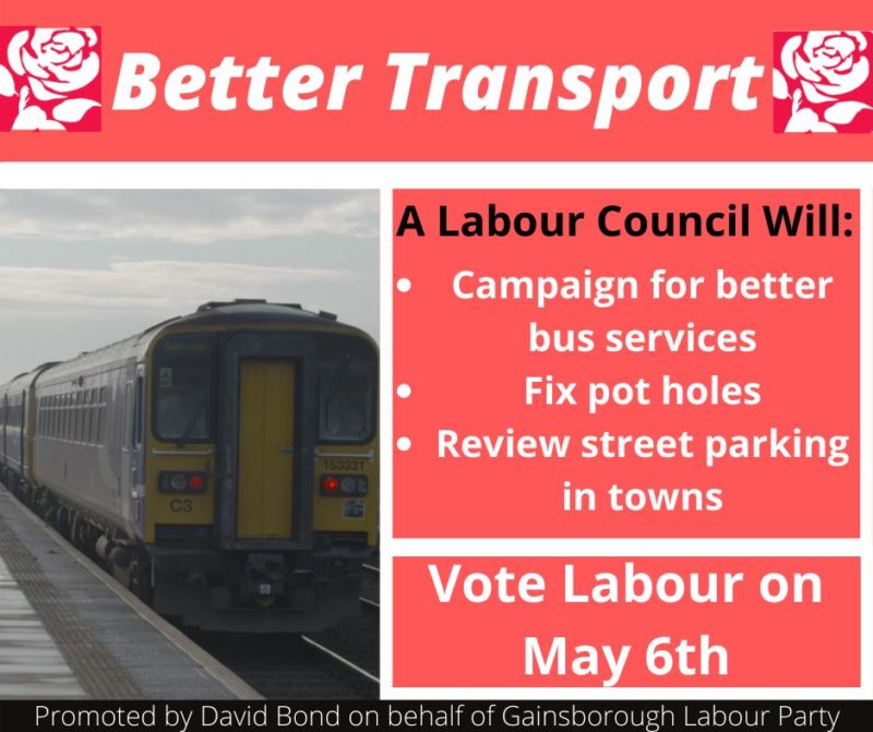 Labour will campaign for improvements in all forms of transport across Lincolnshire